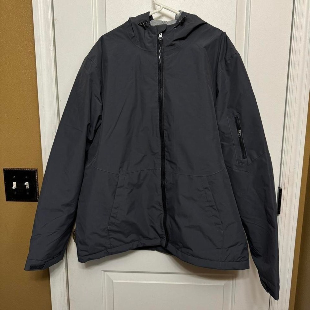 Sport-Tek Waterproof Insulated Jacket JST56 Men's XL Black Hooded  Full Zip